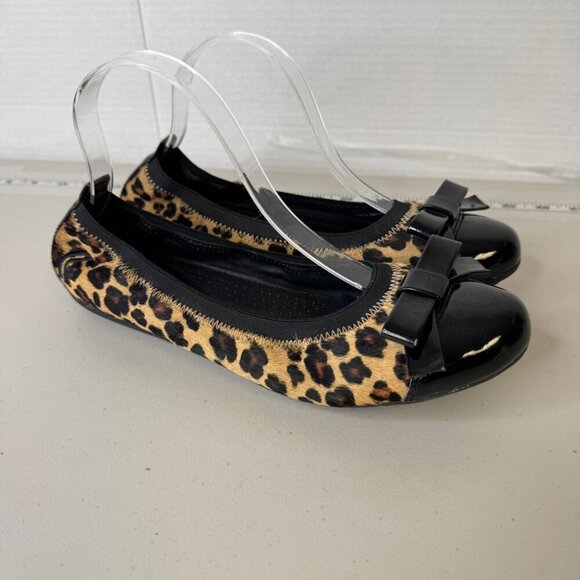 Geox Respira Italian Leopard Animal Print Womens Ballet Flats Size 40 - Picture 13 of 13